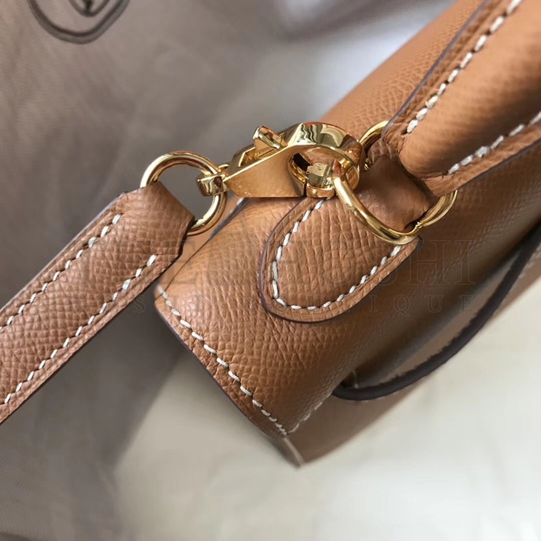 H**me5 Kelly 25cm Sellier Bag In Gold Epsom Leather Master Quality
