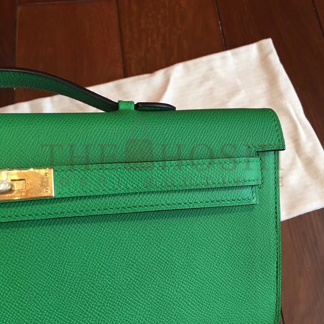 H**me5 Bambou Epsom Kelly Cut Handmade Bag Master Quality
