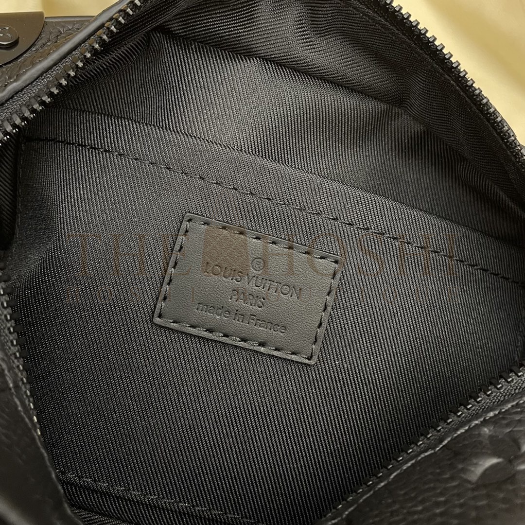 L0vis Vvtt0n LV Men Mini Soft Trunk Bag Black Taurillon Cowhide Leather Master Quality