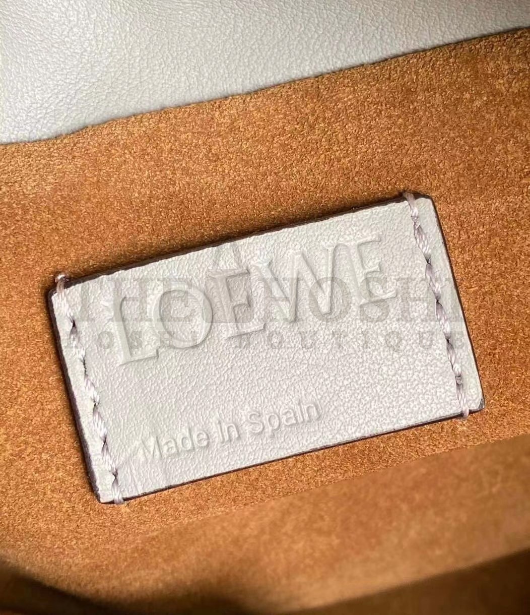 L0ew* Flamenco Clutch In Ash Grey Nappa Leather Master Quality