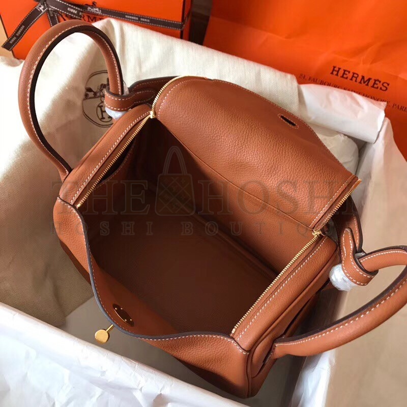 H**me5 Gold Lindy 26cm Clemence Handmade Bag Master Quality