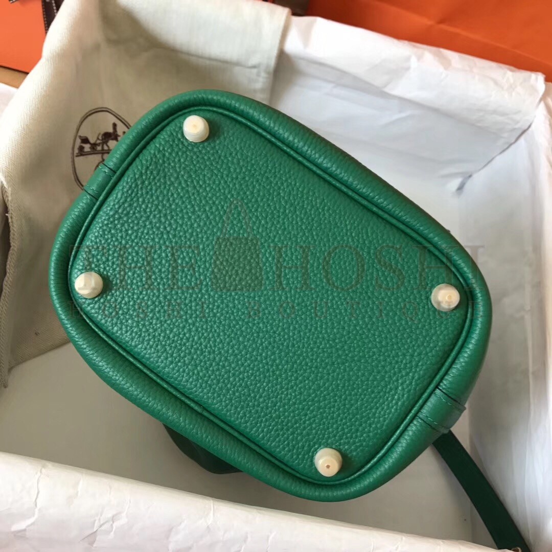 H**me5 Vert Vertigo Picotin Lock MM 22cm Handmade Bag Master Quality