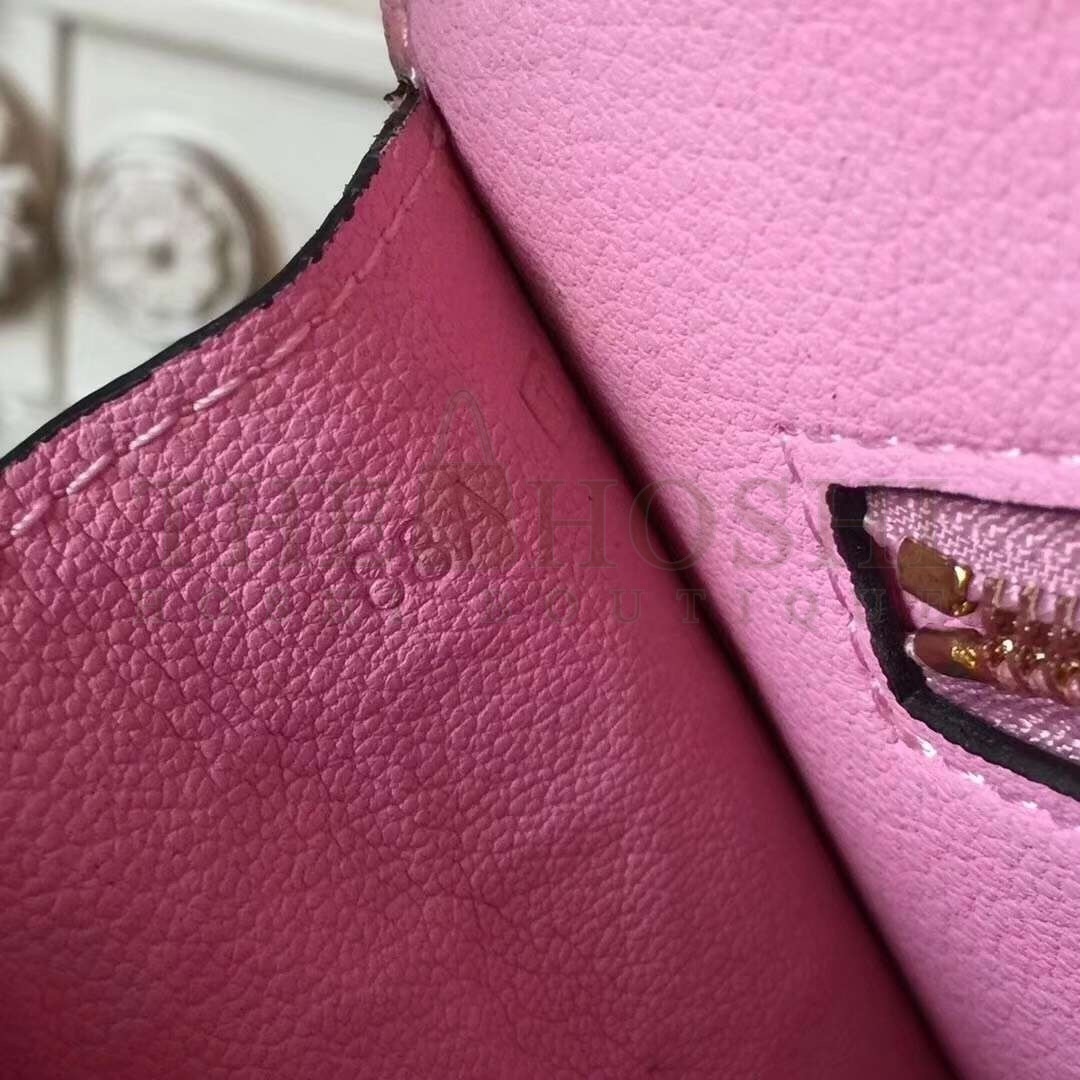 H**me5 Pink Constance MM 24cm Crocodile Bag Master Quality