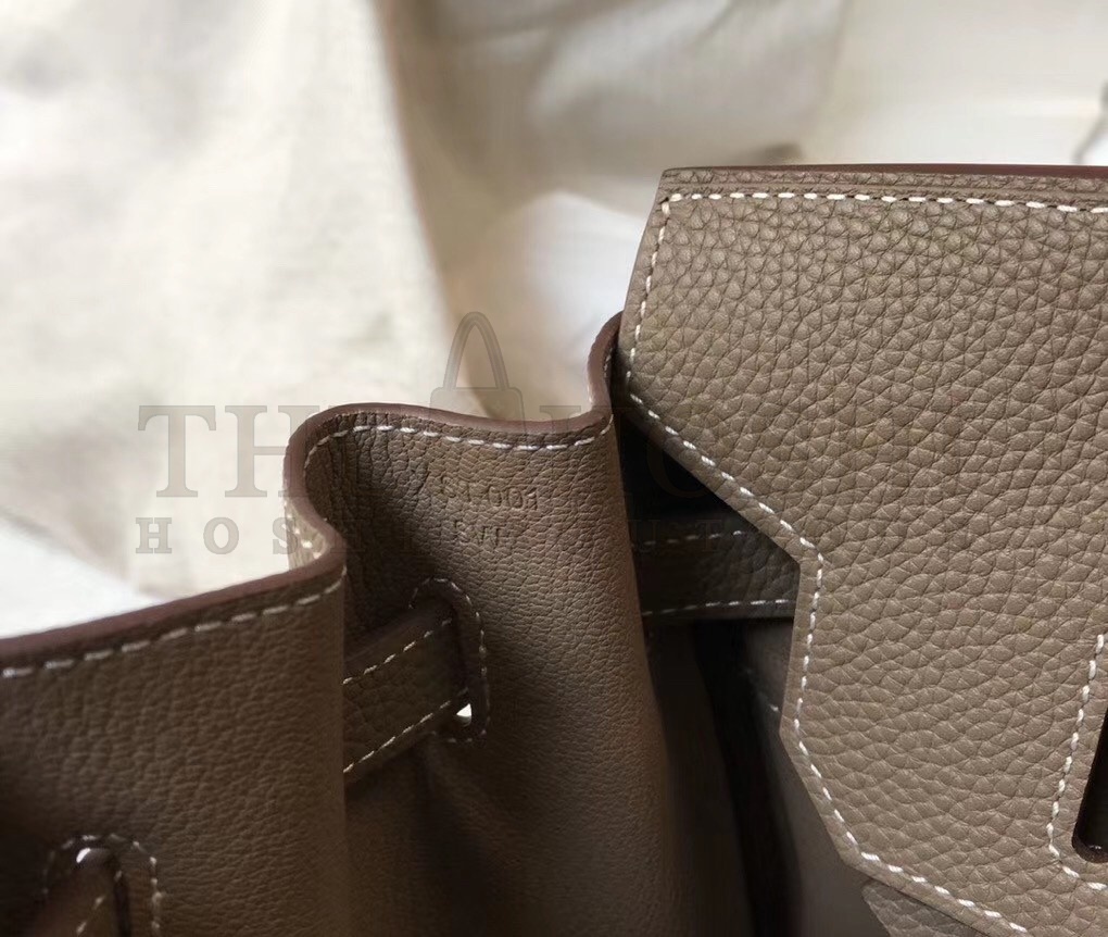 H**me5 Taupe Clemence Birkin 35cm Bag Master Quality