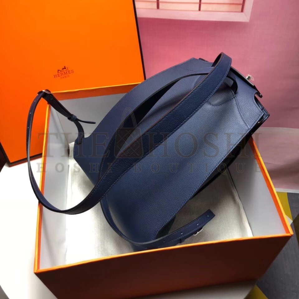 H**me5 GR24 Backpack In Navy Everycolor Calfskin Master Quality