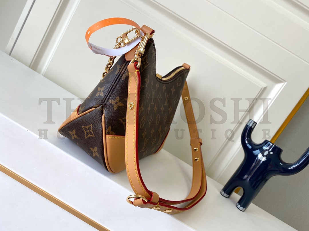 L0vis Vvtt0n LV Women Boulogne Handbag Beige Brown Monogram Coated Canvas M45830 Master Quality