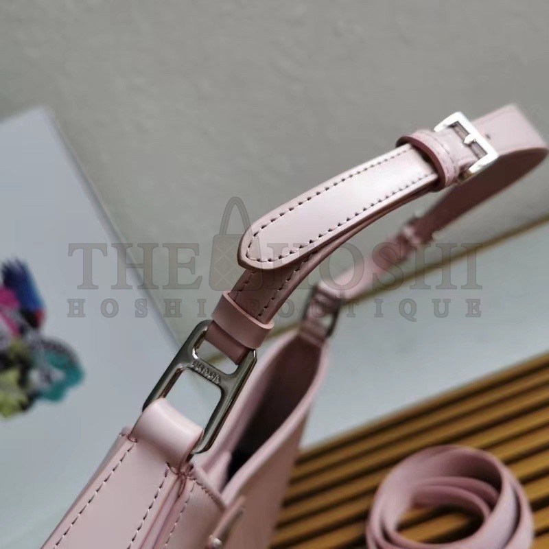 Pra*a Cleo Shoulder Large Bag In Pink Brushed Leather Master Quality