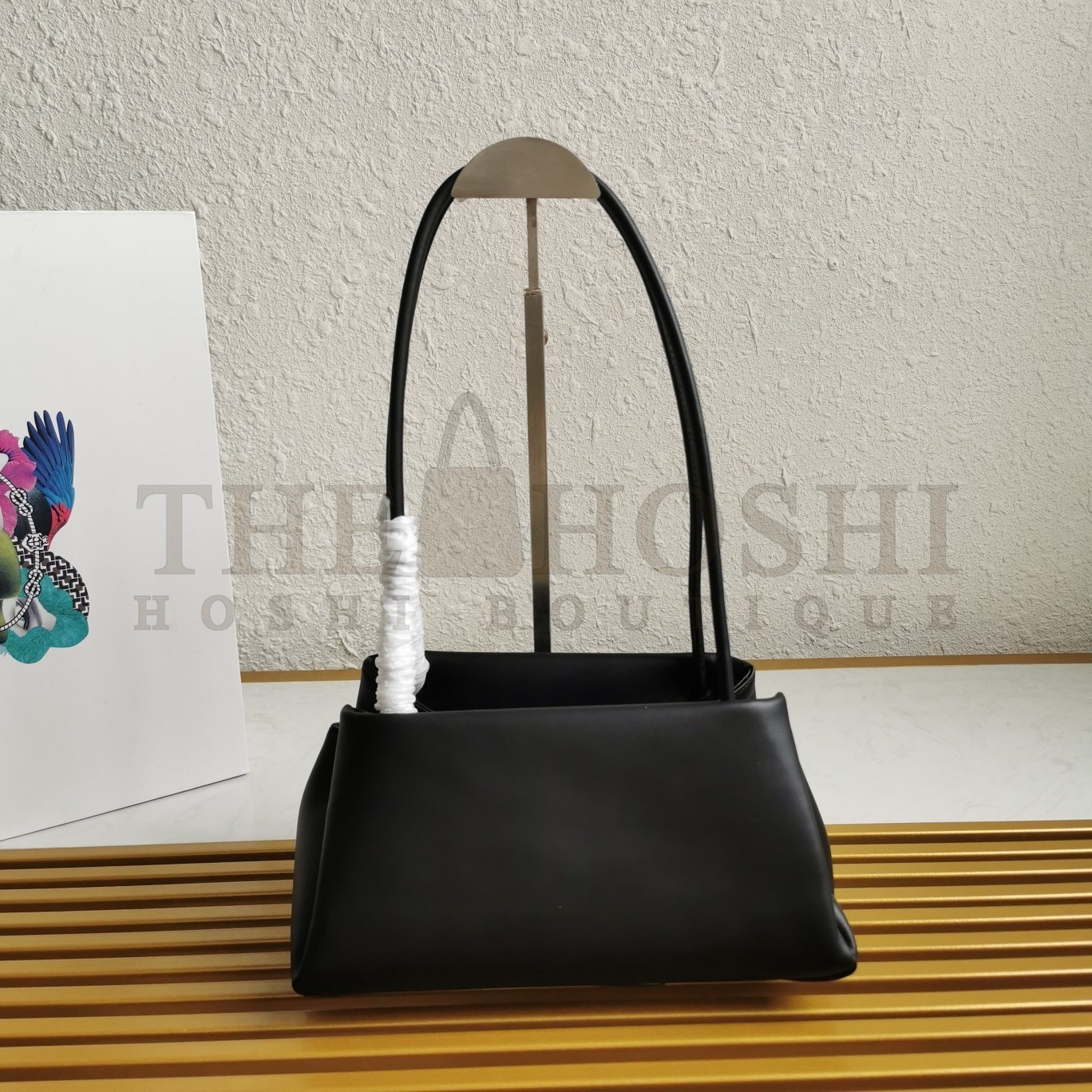Pra*a S*pernova Small Shoulder Bag In Black Leather Master Quality