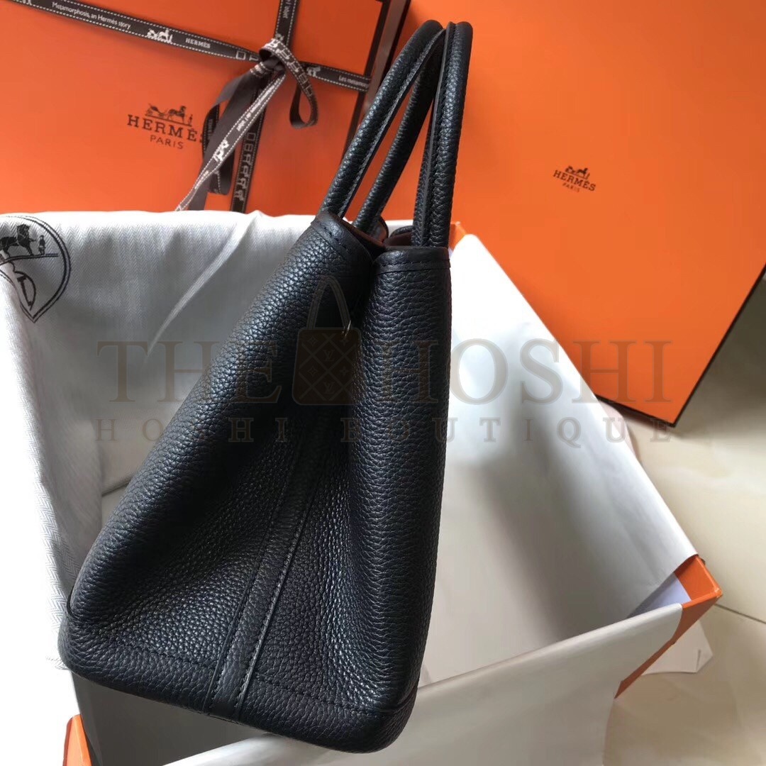 H**me5 Garden Party 30 Bag In Black Clemence Leather Master Quality