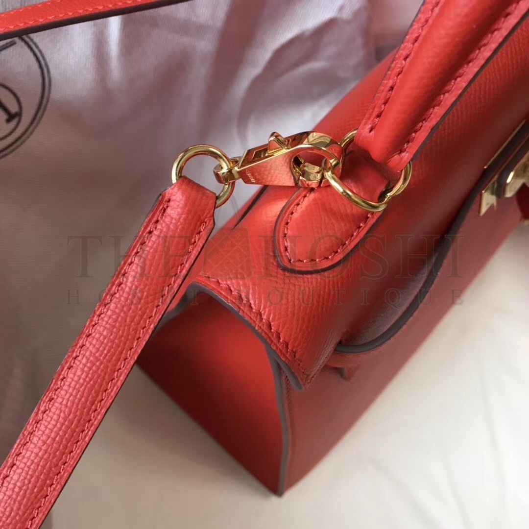 H**me5 Kelly 25cm Sellier Bag In Piment Epsom Leather Master Quality