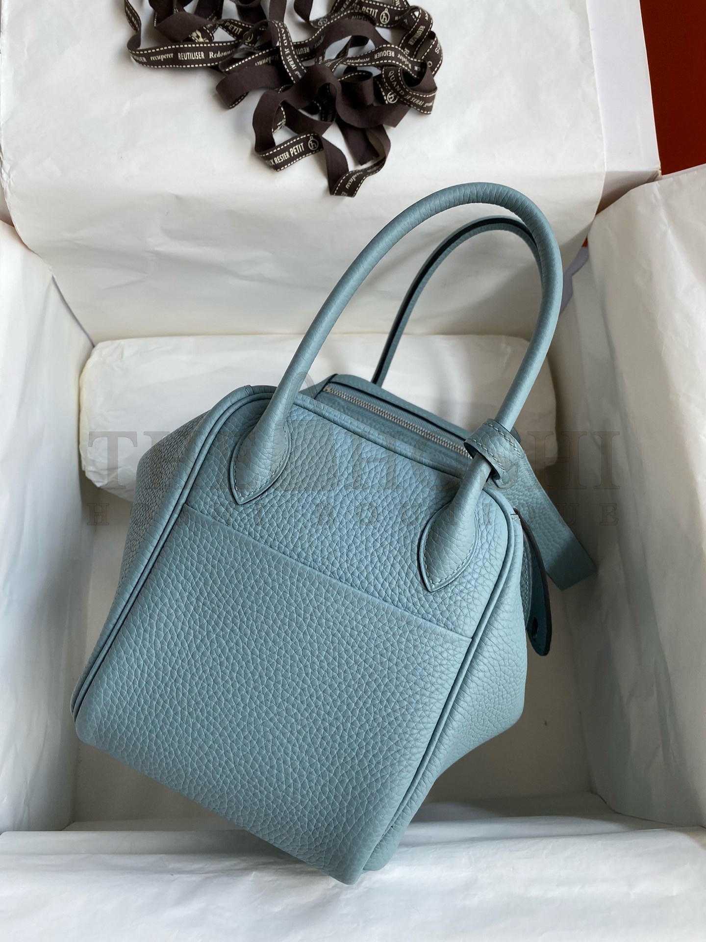 H**me5 Lindy 26 Handmade Bag In Ciel Clemence Leather Master Quality