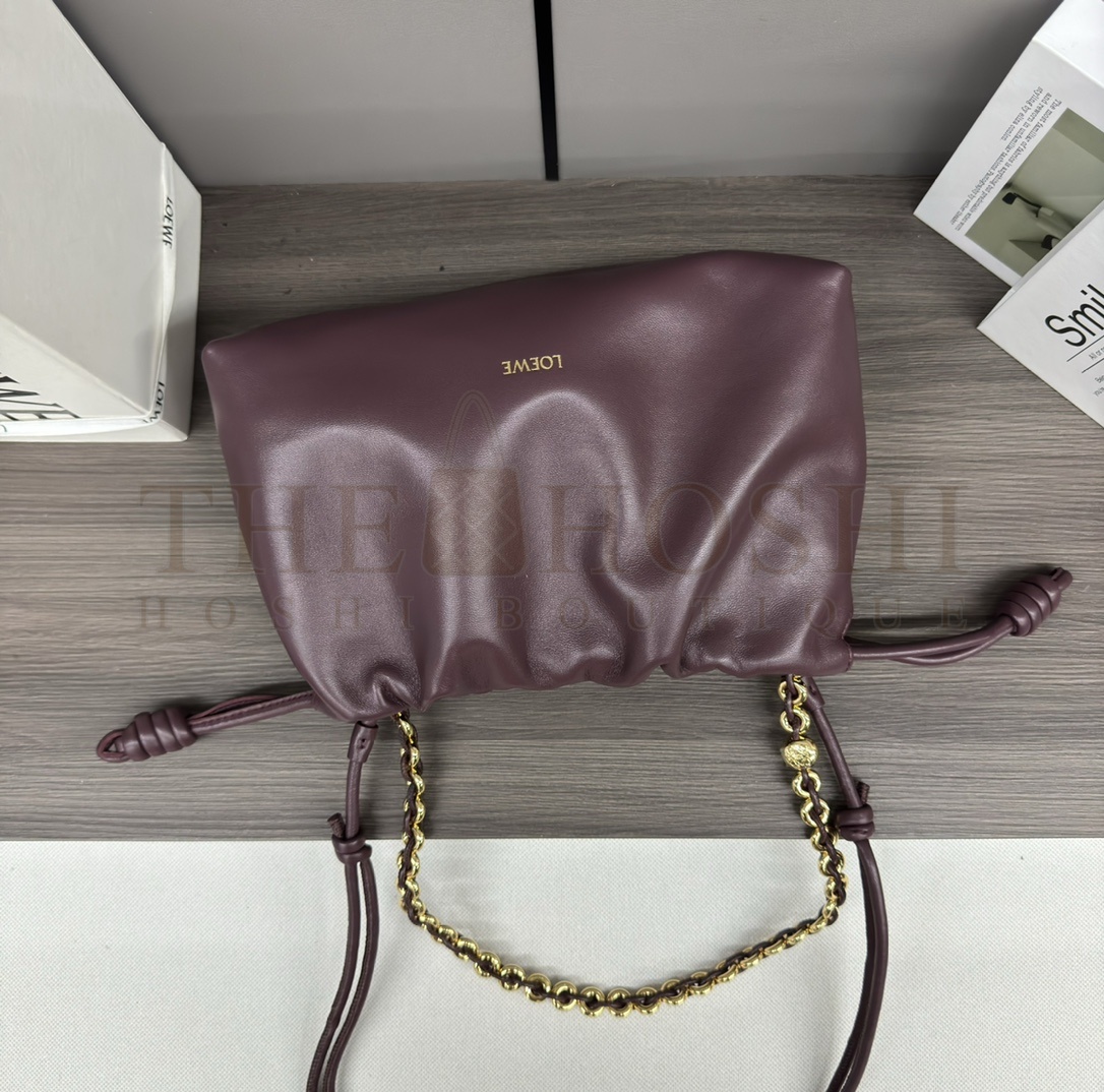 L0ew* Flamenco Purse bag in mellow nappa lambskin mini（23X17X5.5 cm） small（30X20X10.5 cm） Master Quality