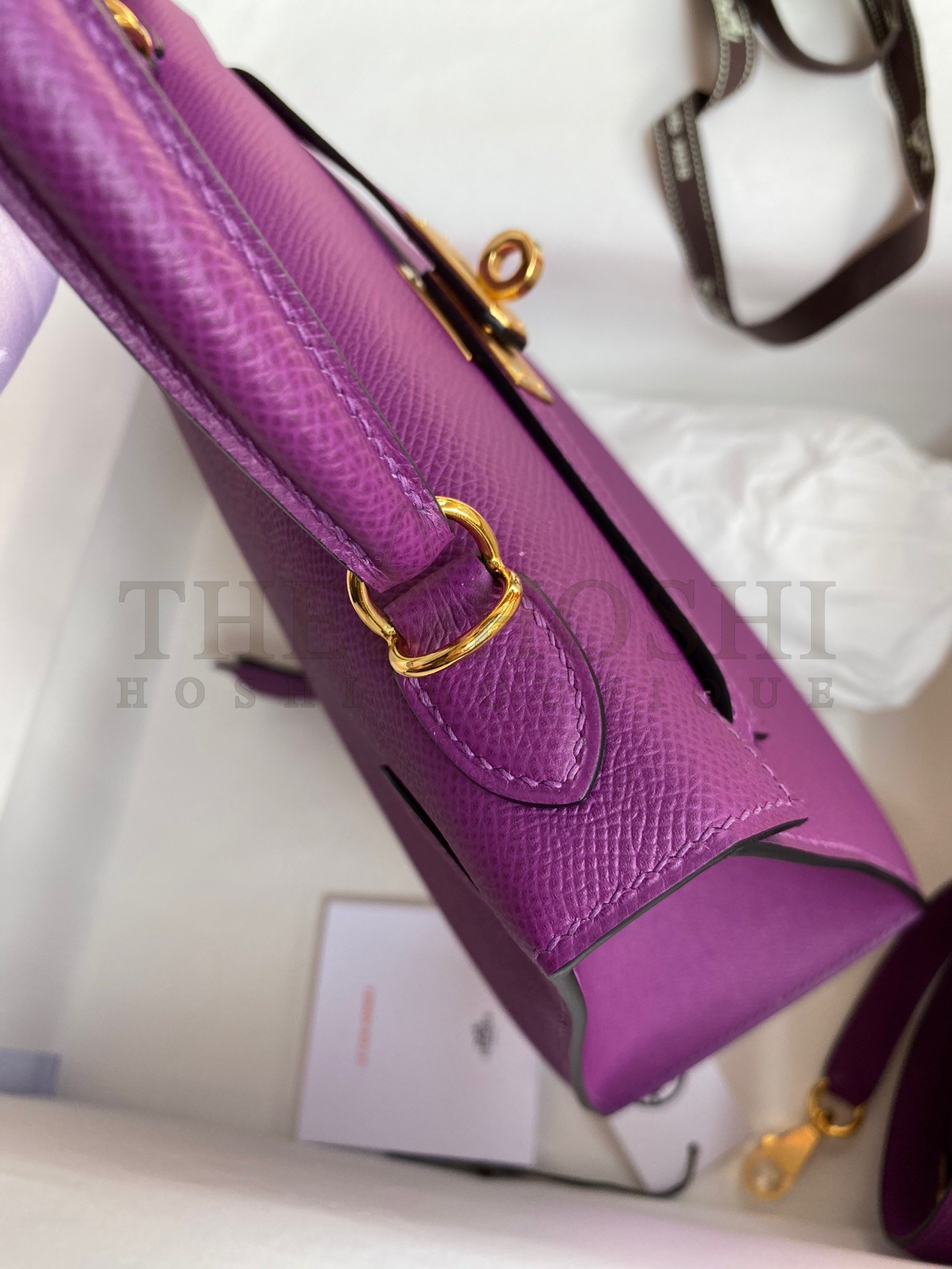 H**me5 Epsom Kelly 25cm Sellier Handmade Anemone Bag Master Quality