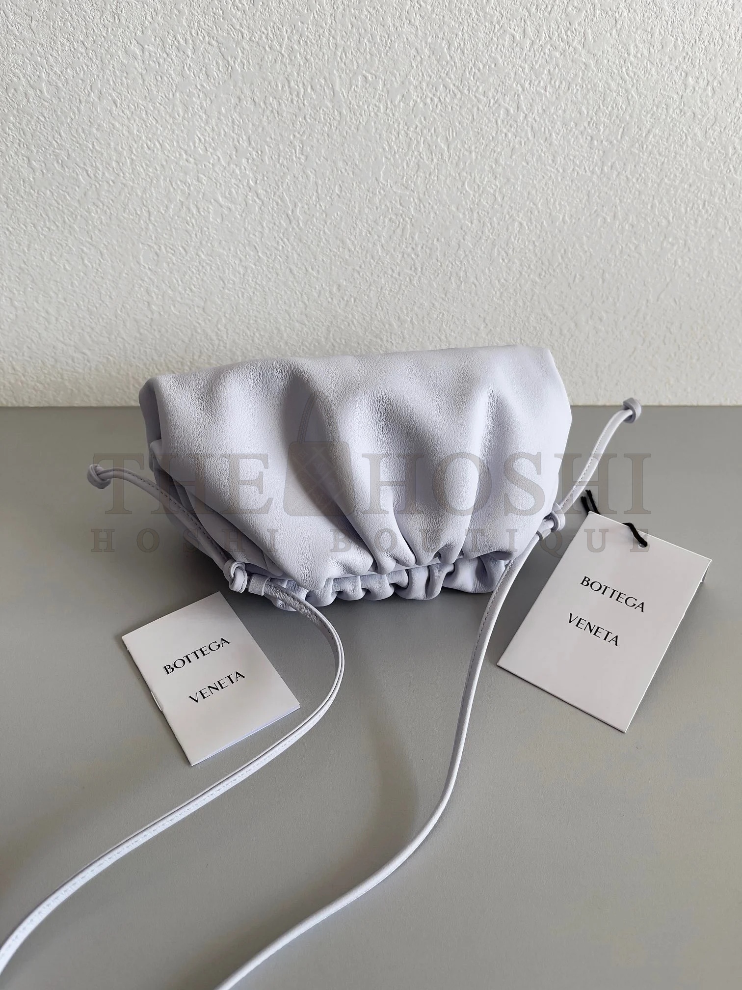 B0tt*ga Ven*ta Mini Pouch with Strap in Mirth Washed Calfskin Master Quality