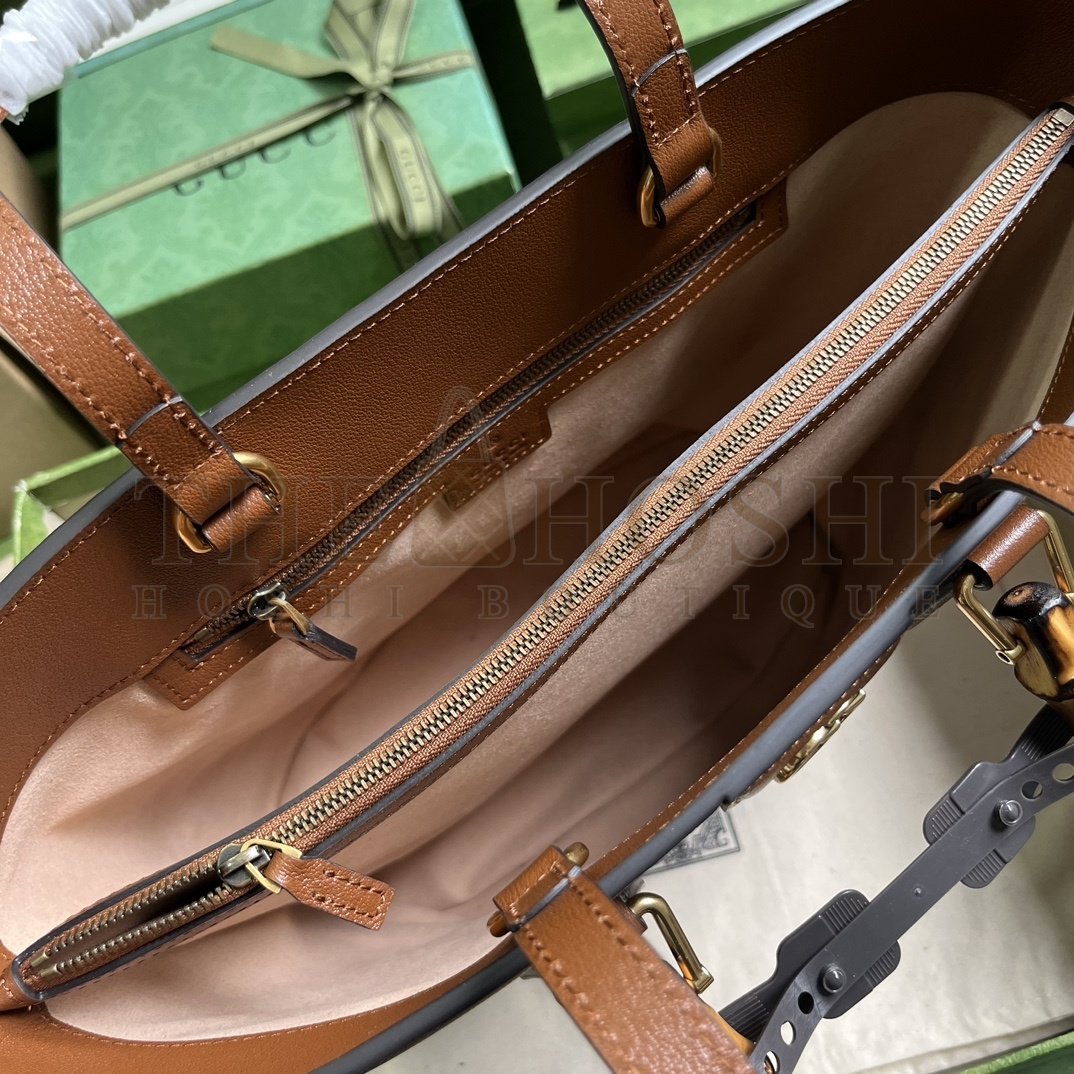 Gvc*1 Women Gvc*1 Diana Medium Tote Bag Double G Cuir Leather Bamboo Handles Master Quality