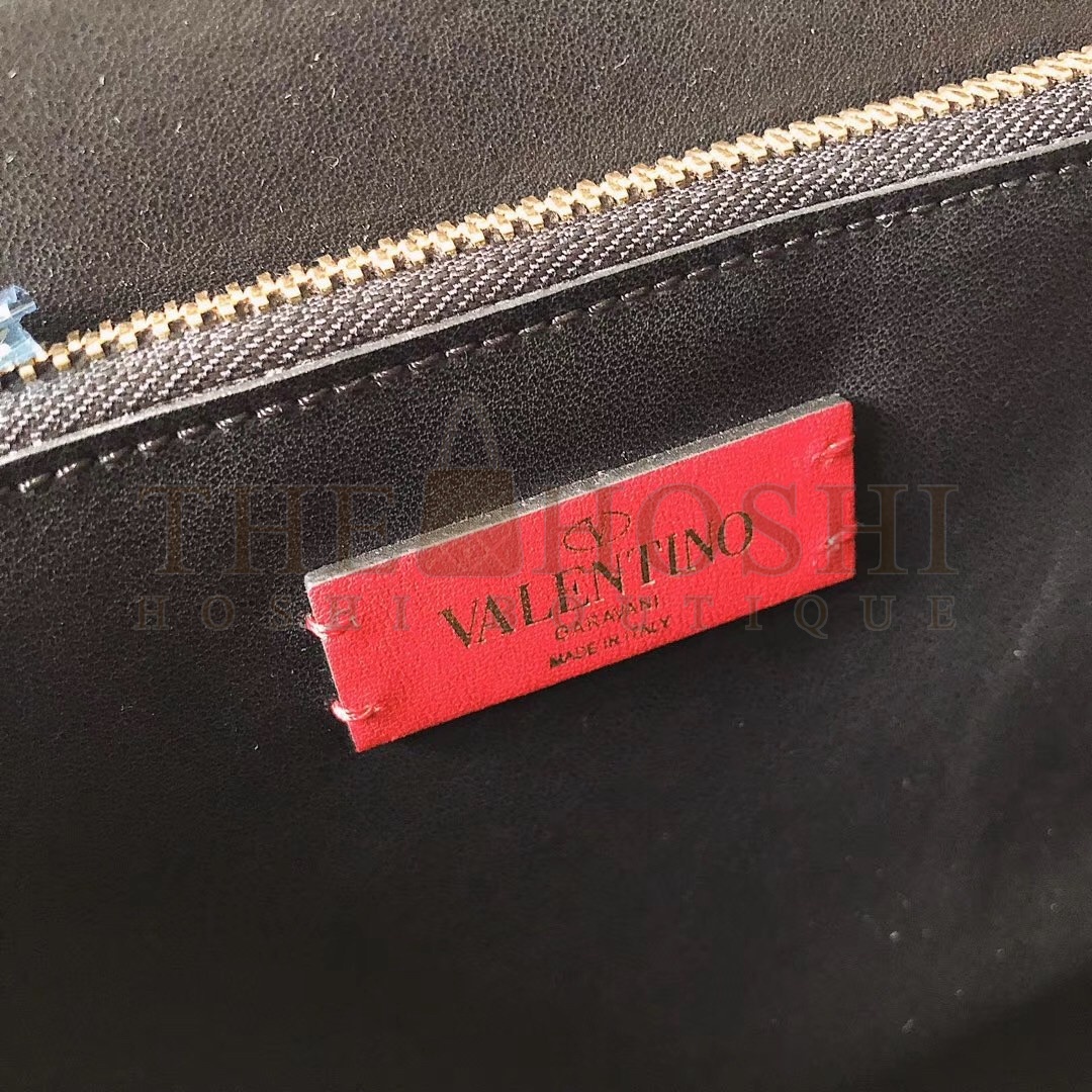 Va1e*ntin0 Small Vring Handbag In Black Buffalo Leather Master Quality