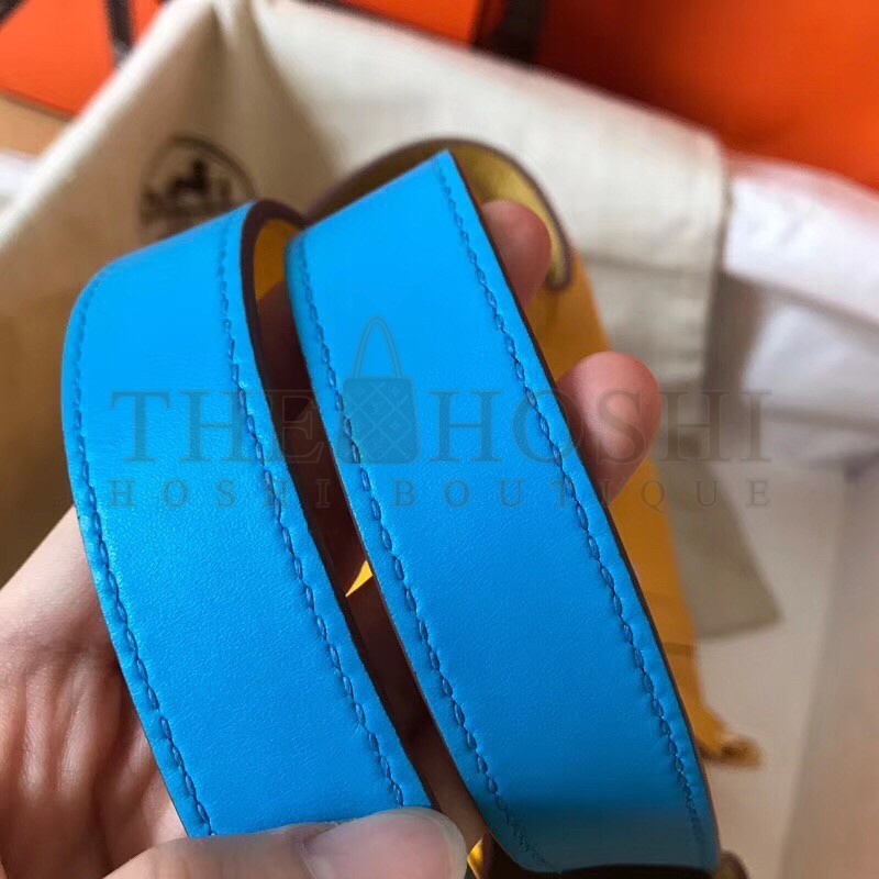 H**me5 Bicolor Picotin Lock MM 22cm Yellow Bag Master Quality