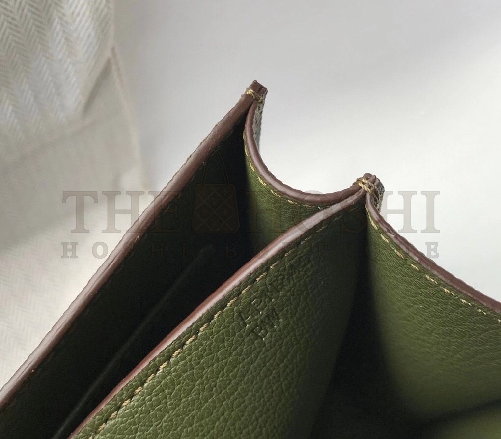 H**me5 Mini Constance 18cm Epsom Vert Olive Bag Master Quality