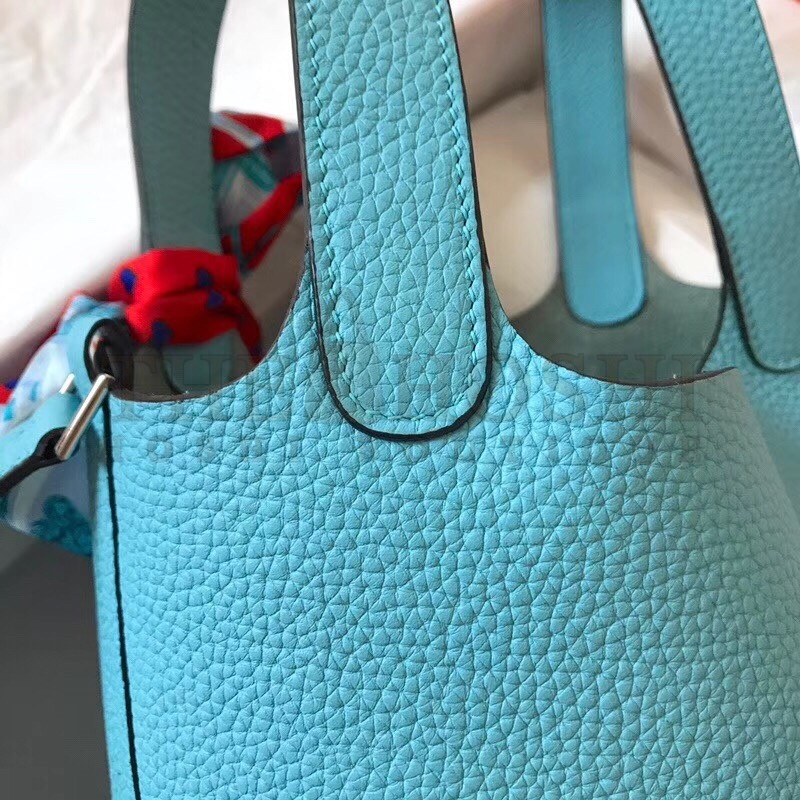 H**me5 Lagon Picotin Lock MM 22cm Handmade Bag Master Quality