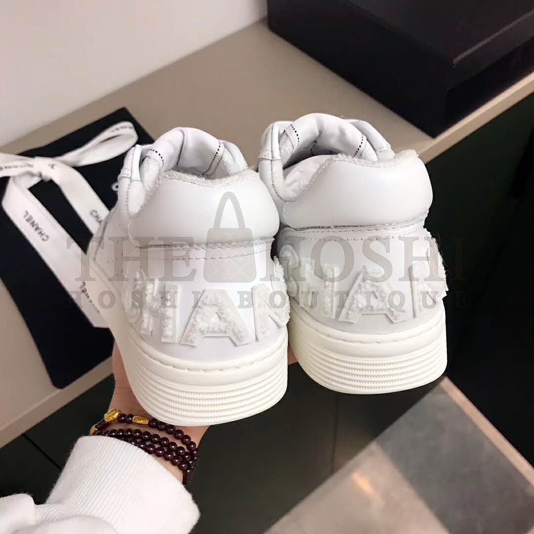 Ch**el Women Sneakers Calfskin White Master Quality