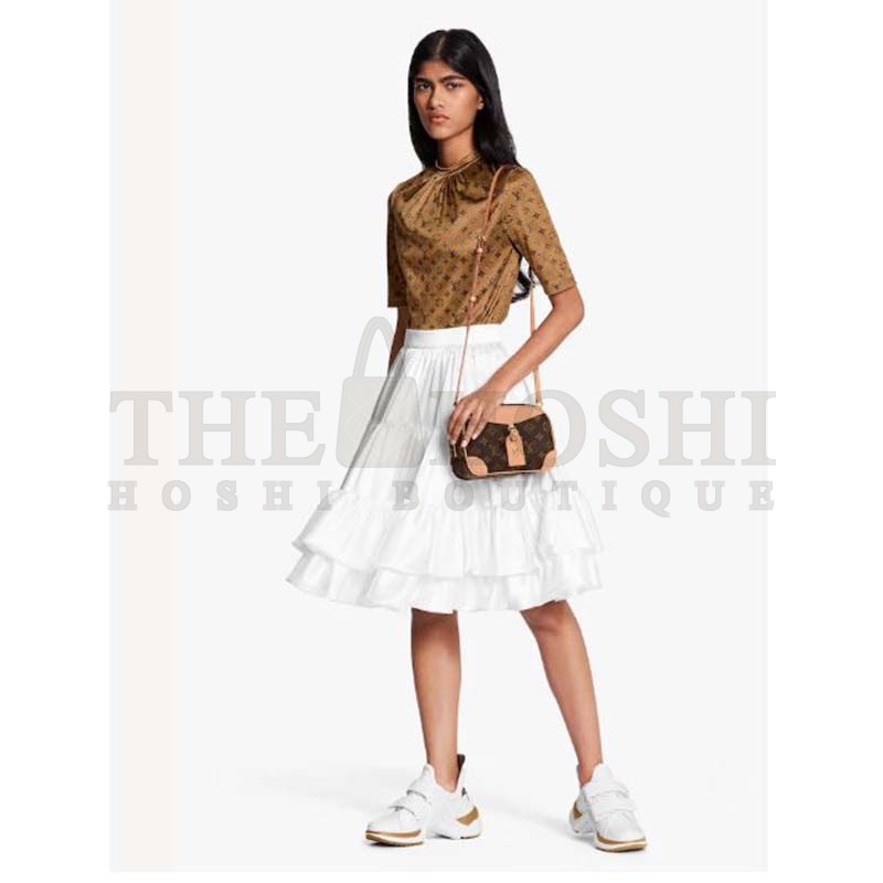 L0vis Vvtt0n LV Women Deauville Mini Handbag Monogram Coated Canvas-Brown Master Quality