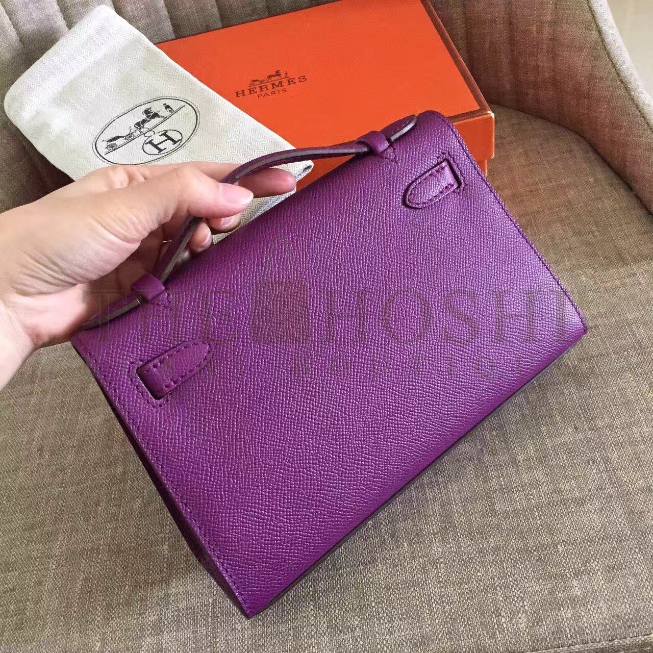 H**me5 Anemone Kelly Pochette Epsom Handmade Bag Master Quality