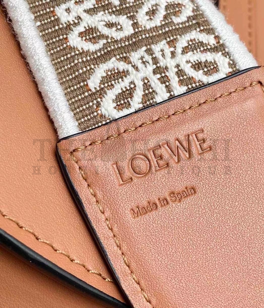 L0ew* Mini Gate Dual Bag In Tan Calfskin Master Quality