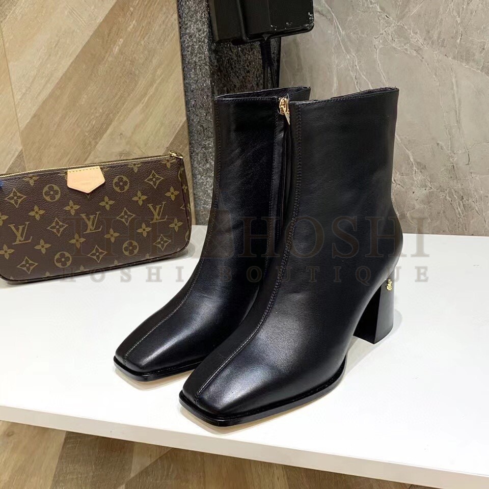 J1m*y Ch00 Bryelle 65mm Ankle Boots In Black Leather Master Quality
