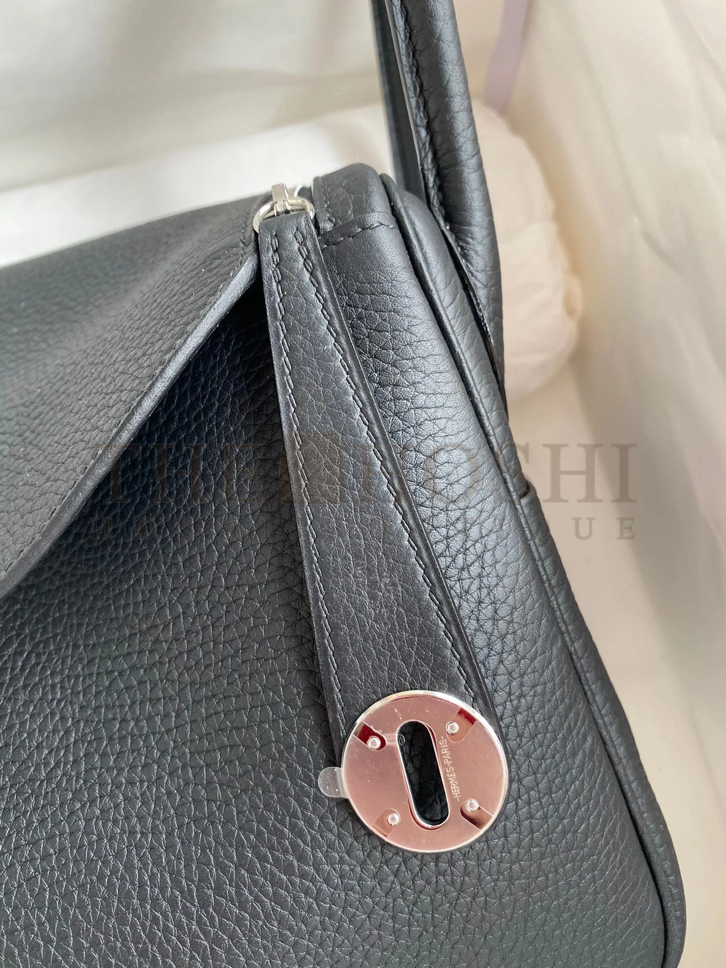 H**me5 Lindy 26 Handmade Bag In Black Clemence Leather Master Quality