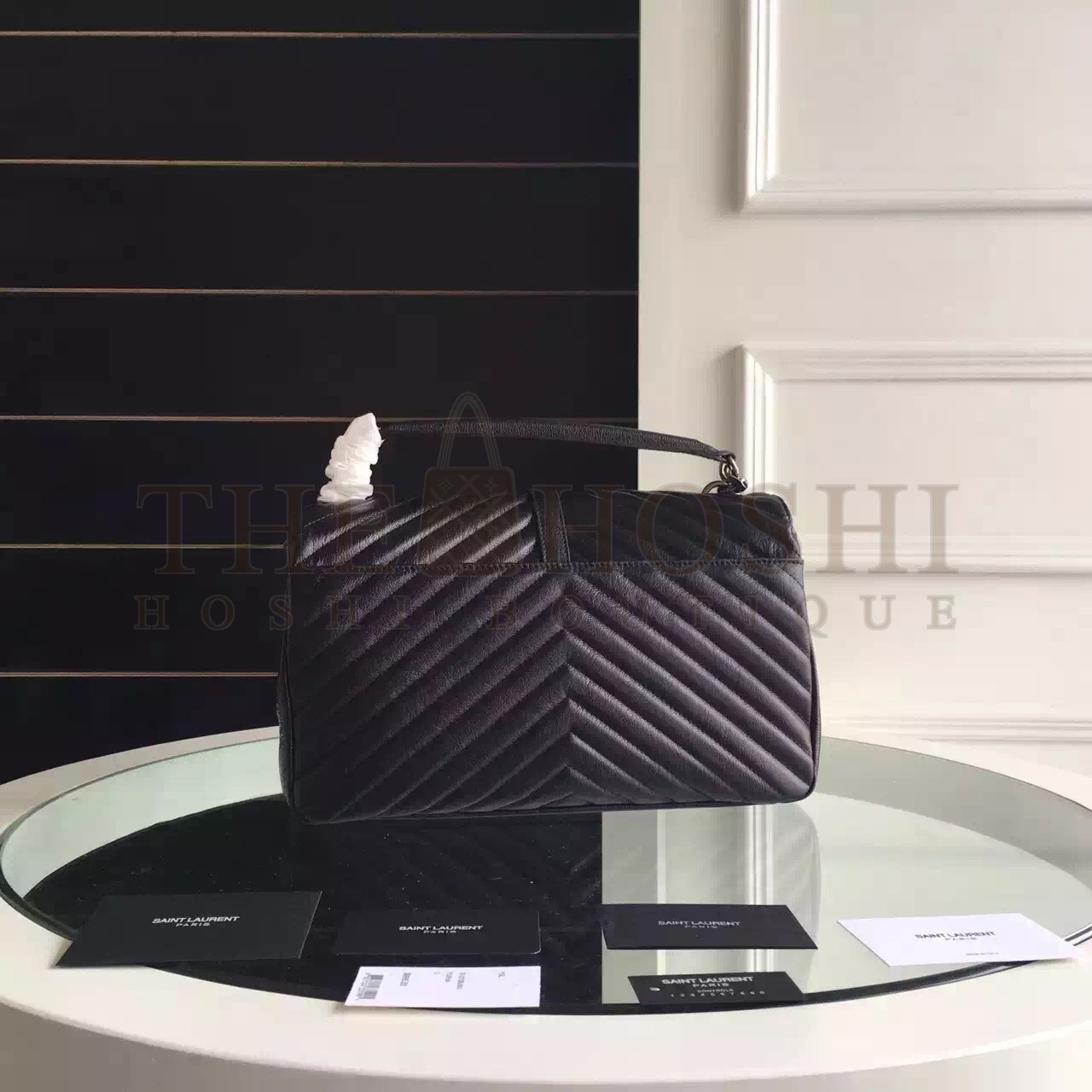 Sa1nt Lau*nt Large Black College Shoulder Bag Master Quality