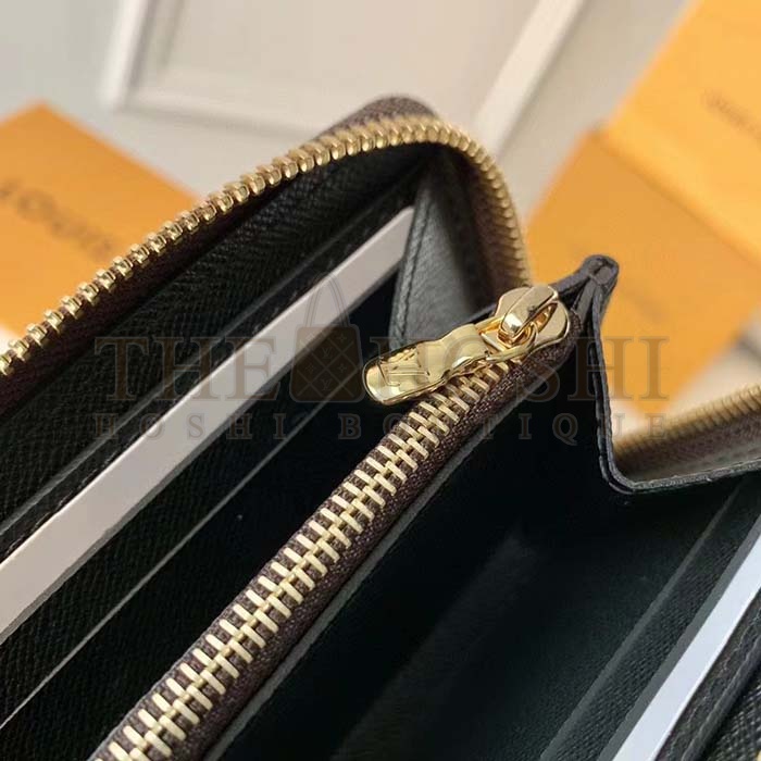 L0vis Vvtt0n LV Unisex Clémence Wallet Brown Monogram Reverse Coated Canvas Master Quality