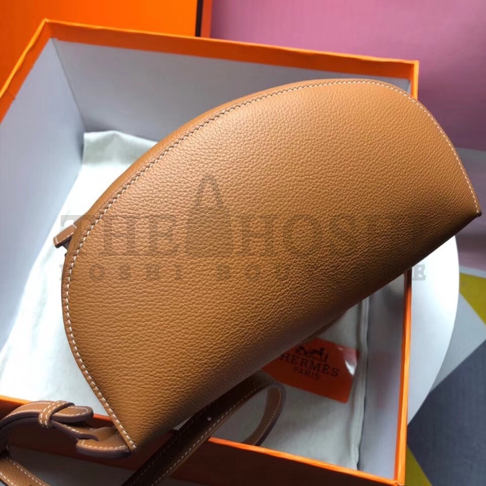 H**me5 GR24 Backpack In Gold Everycolor Calfskin Master Quality