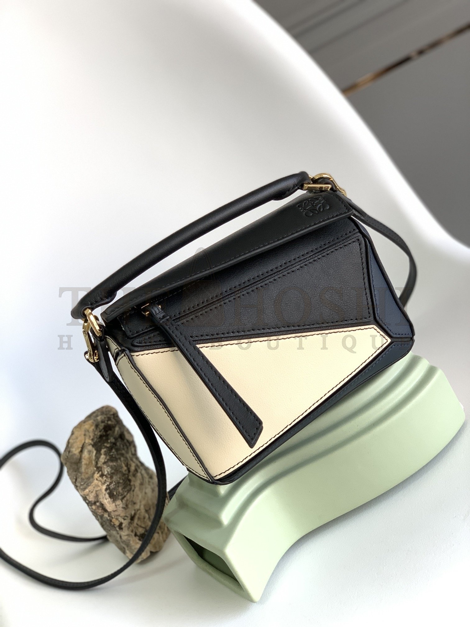 L0ew* Mini Puzzle bag in soft grained calfskin Master Quality