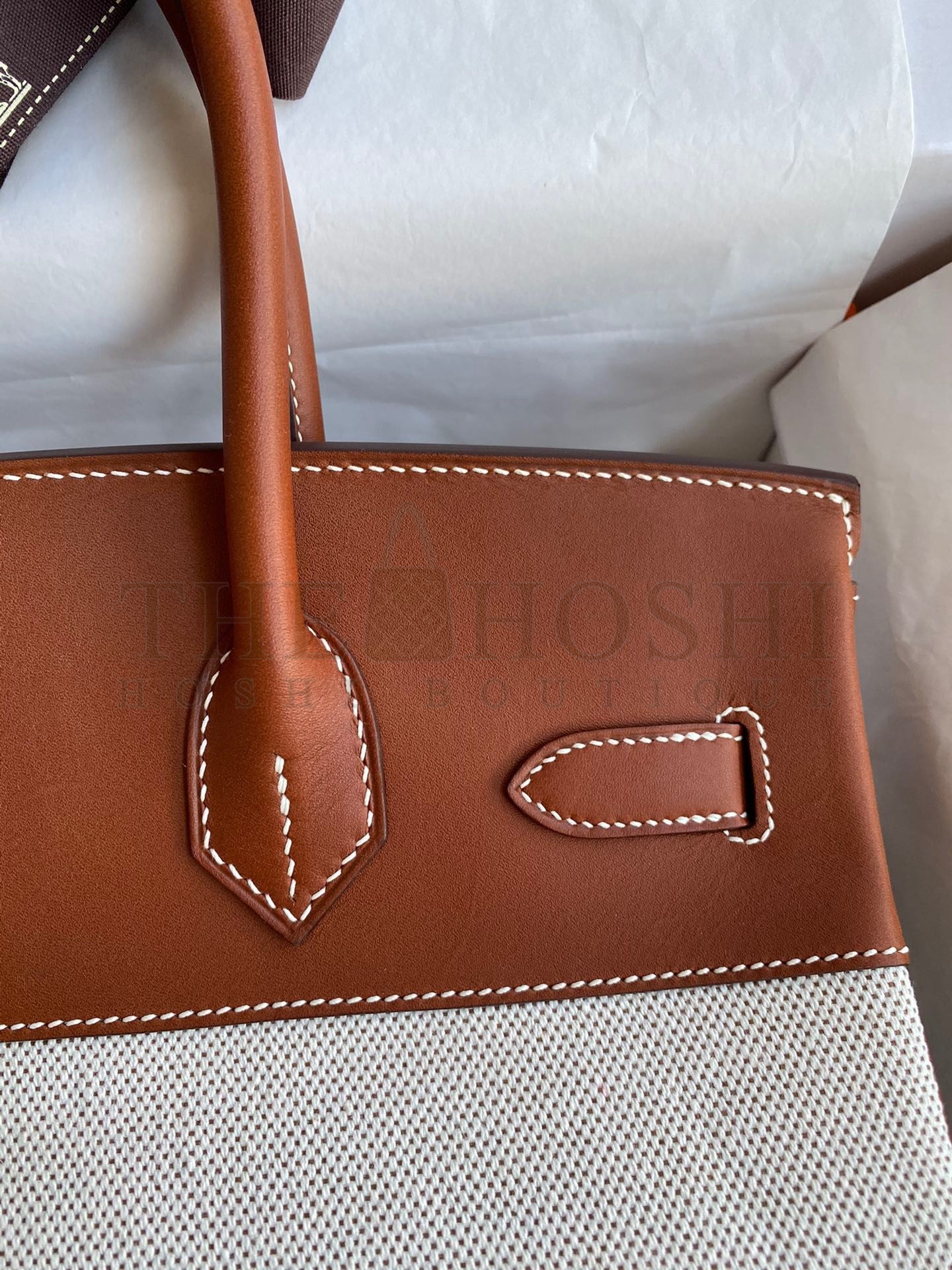 H**me5 Birkin 30 Handmade Bag In Toile & Gold Swift Leather Master Quality