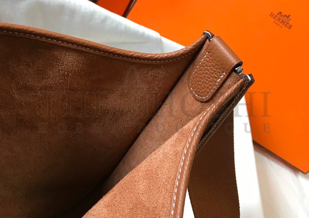 H**me5 Evelyne III 29 Bag In Gold Clemence Leather Master Quality