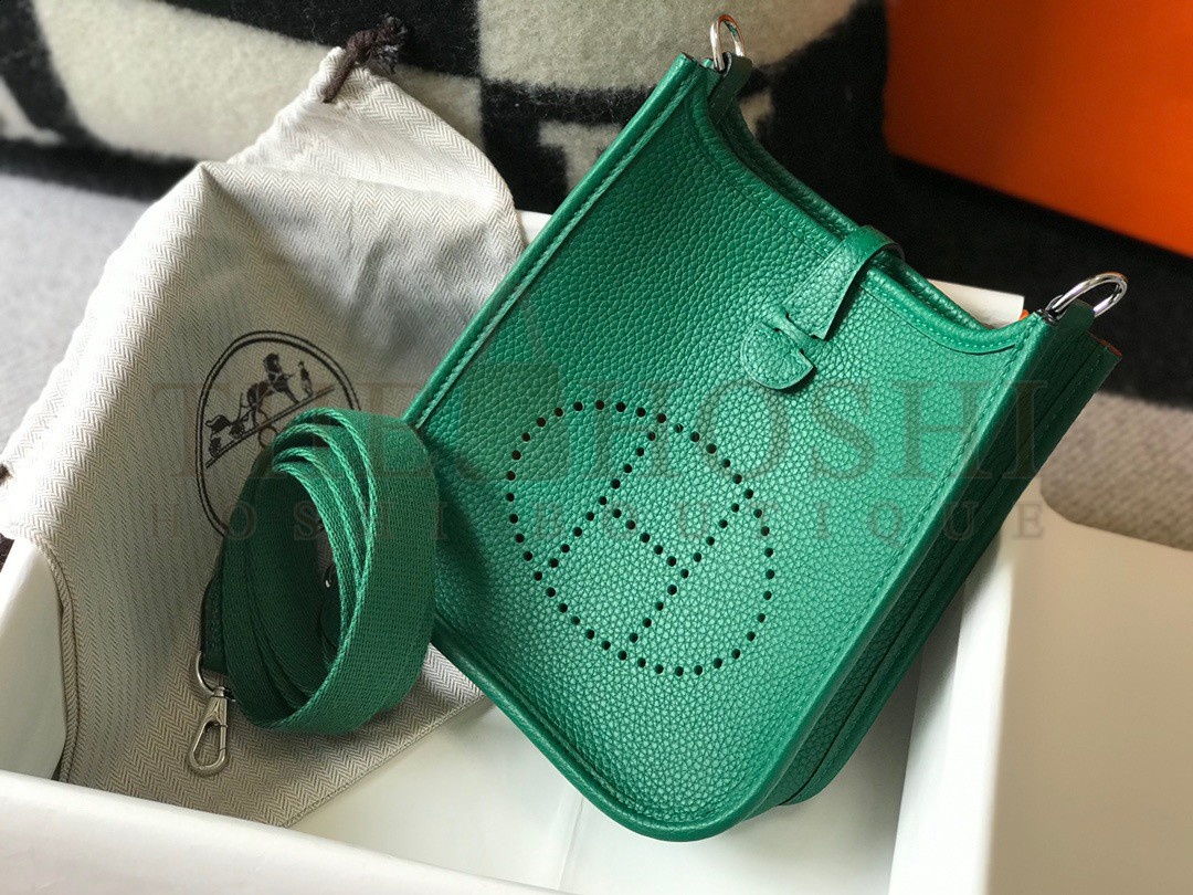 H**me5 Evelyne III Mini Bag In Vert Vertigo Clemence Leather Master Quality