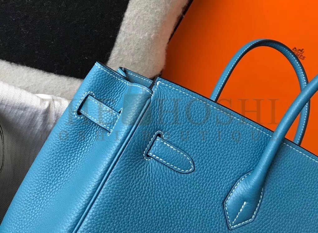 H**me5 Blue Jean Clemence Birkin 30cm Bag Master Quality