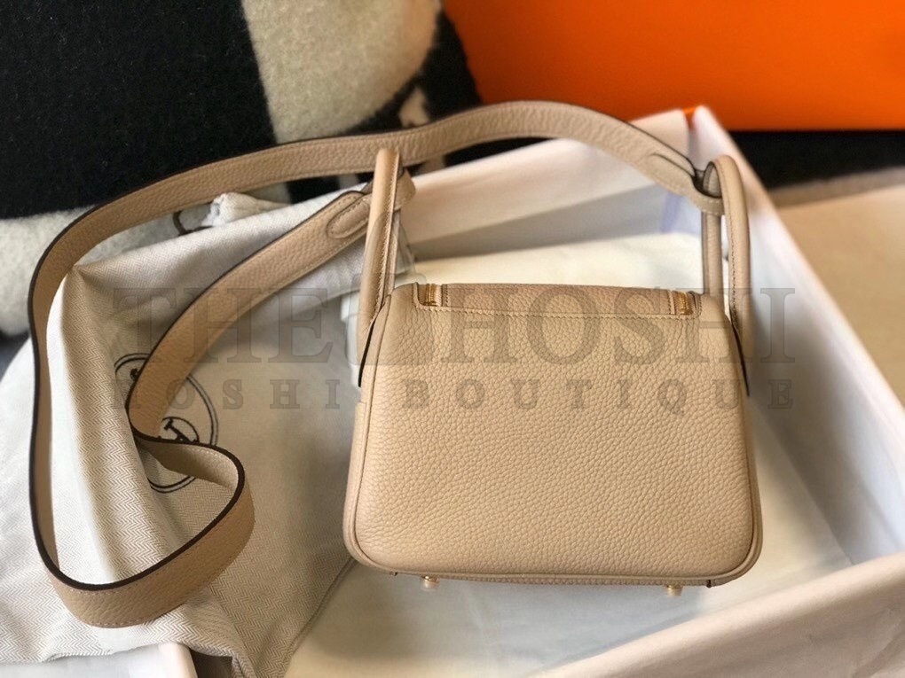 H**me5 Mini Lindy Bag In Trench Clemence Leather Master Quality