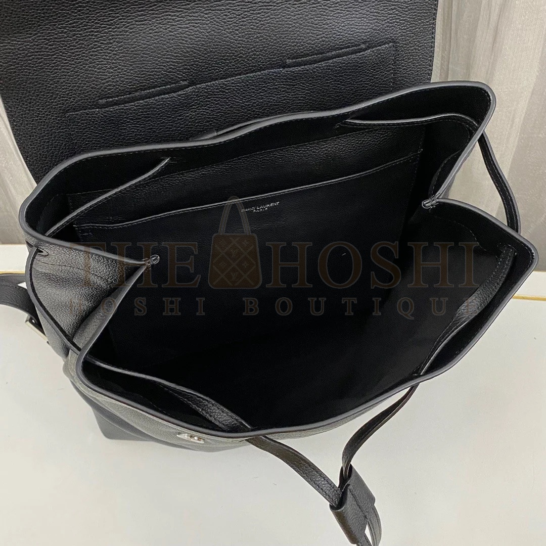 Sa1nt Lau*nt Sac De Jour Backpack In Black Grained Leather Master Quality