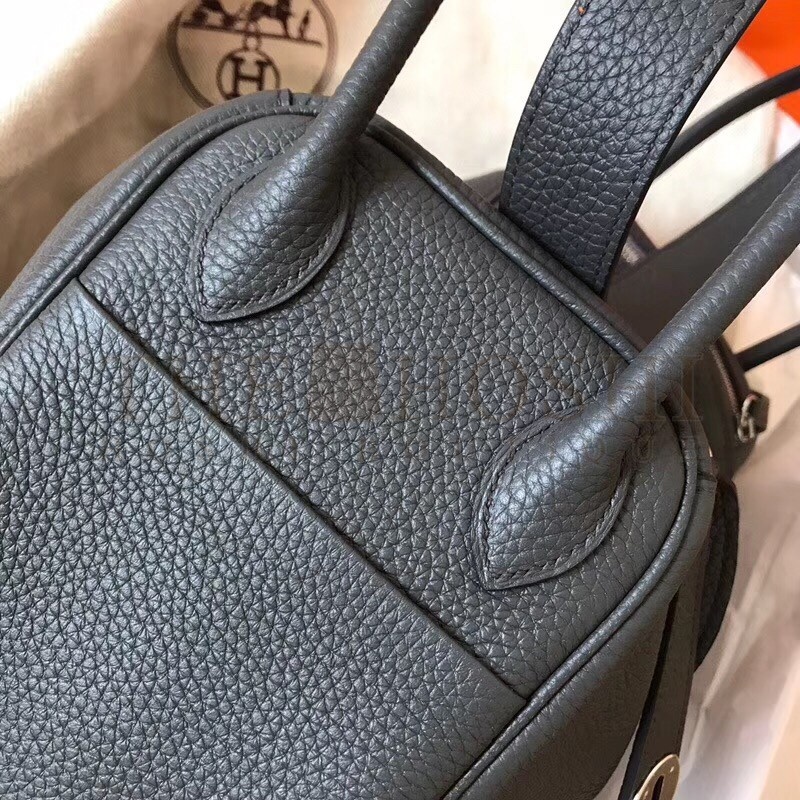 H**me5 Vert Gris Lindy 30cm Clemence Handmade Bag Master Quality