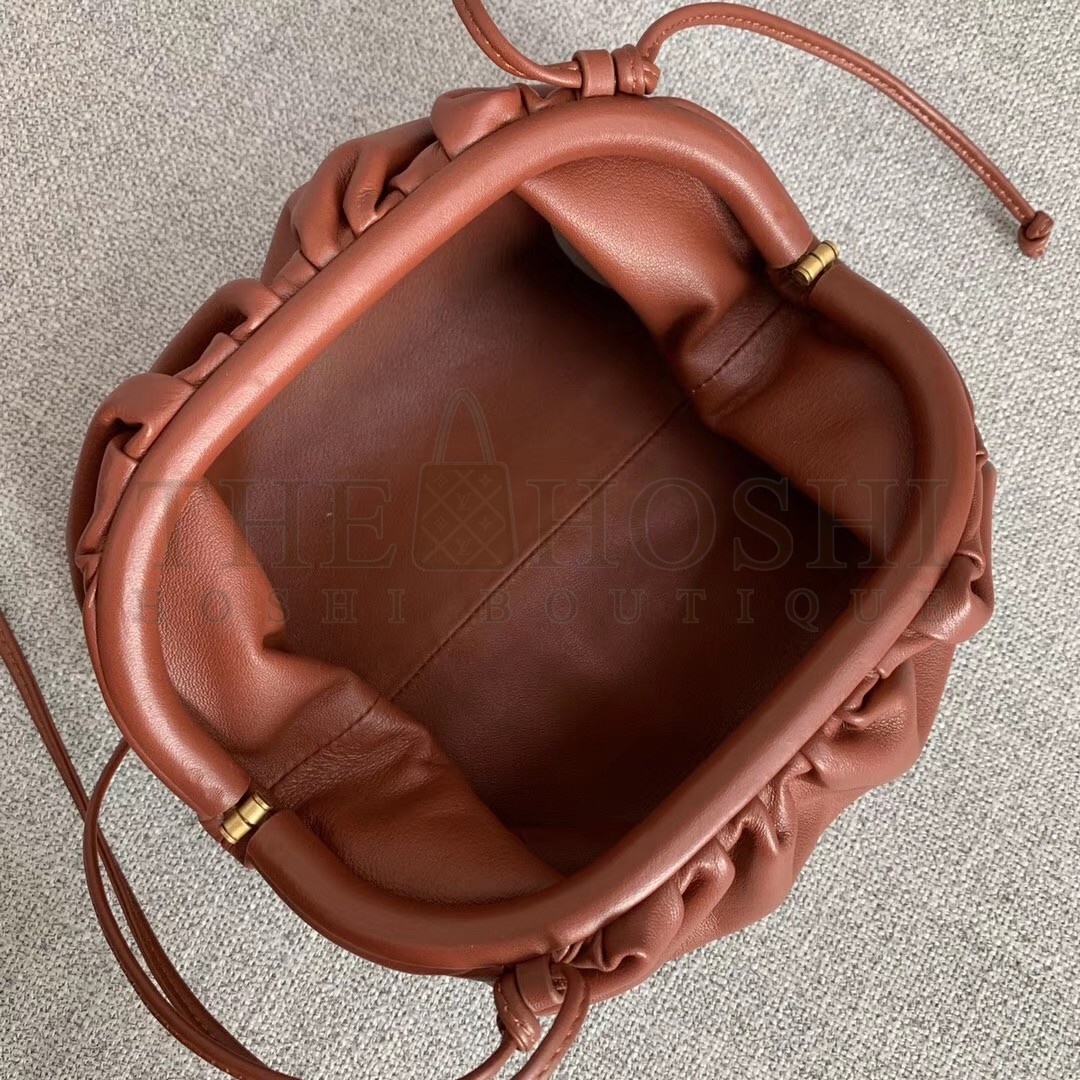 B0tt*ga Ven*ta Pouch Mini Bag In Rust Calfskin Master Quality
