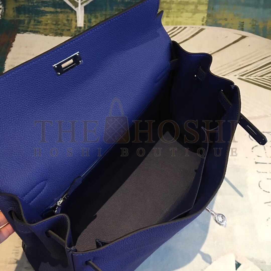 H**me5 Blue Clemence Kelly 35cm Handmade Bag Master Quality