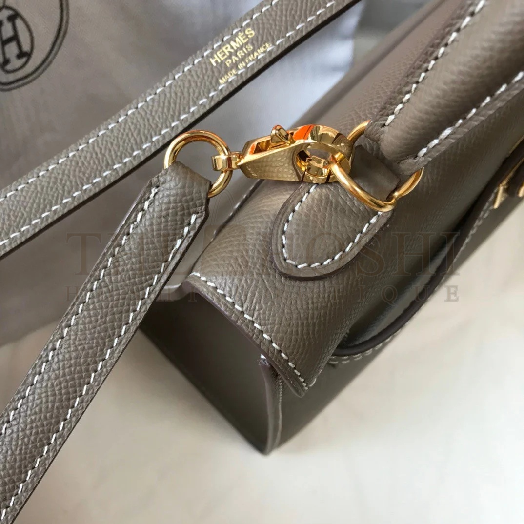 H**me5 Kelly 25cm Sellier Bag in Taupe Epsom Calfskin GHW Master Quality