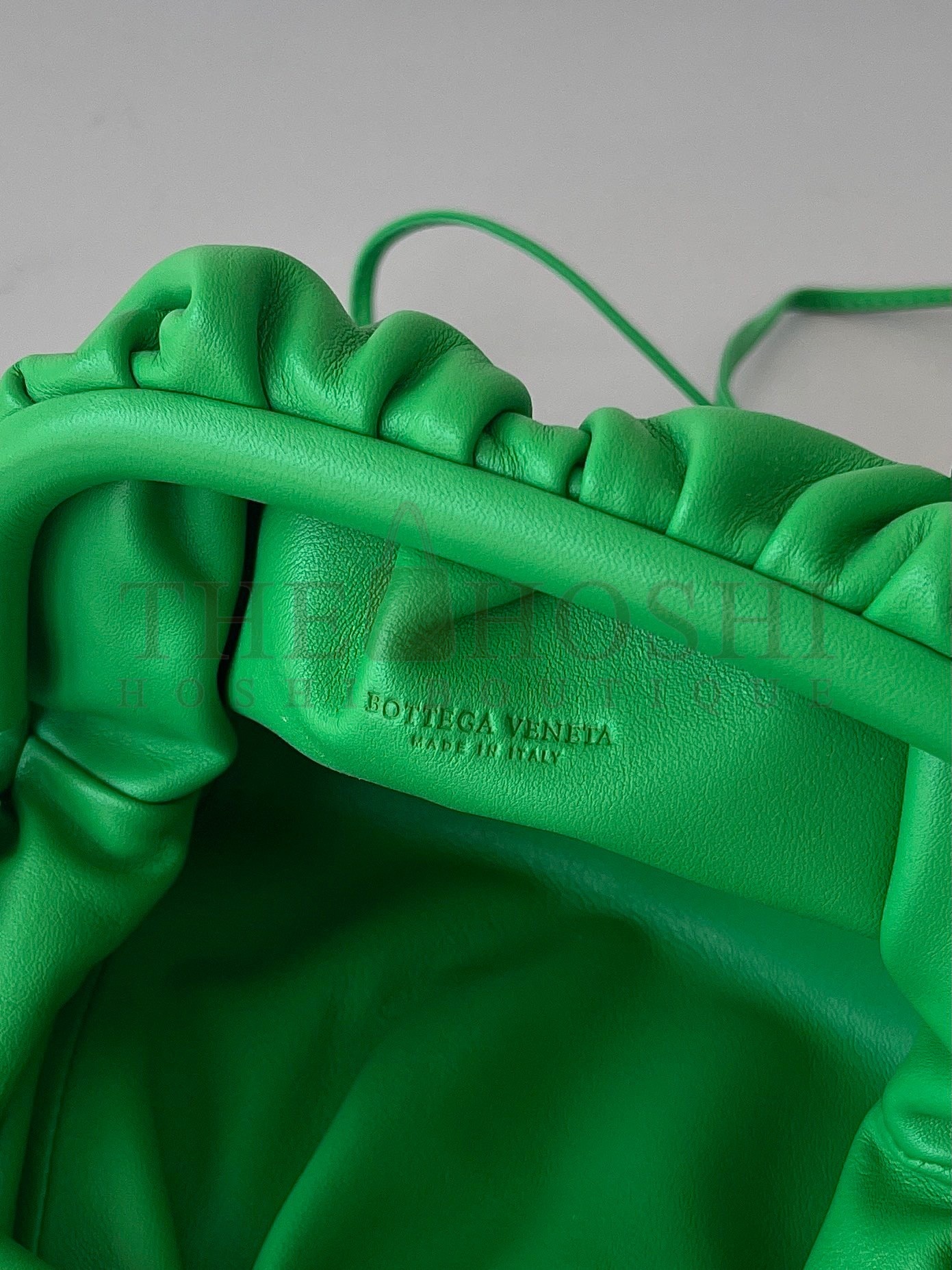 B0tt*ga Ven*ta Mini Pouch with Strap in Parakeet Calfskin Master Quality