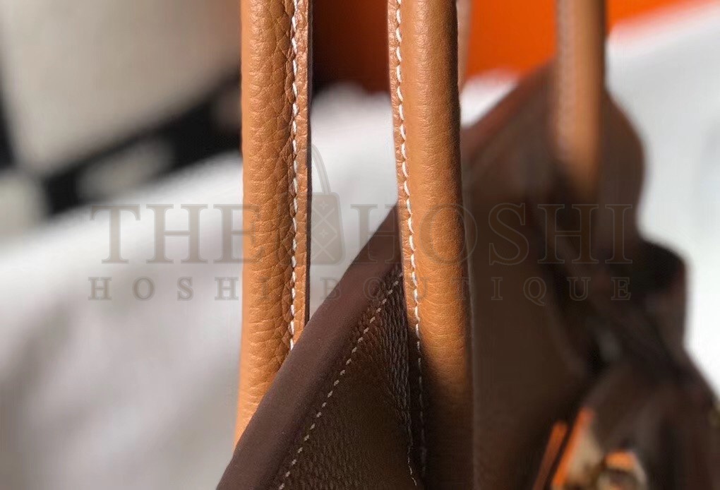 H**me5 Birkin 35 Bag in Gold Clemence Leather with GHW Master Quality