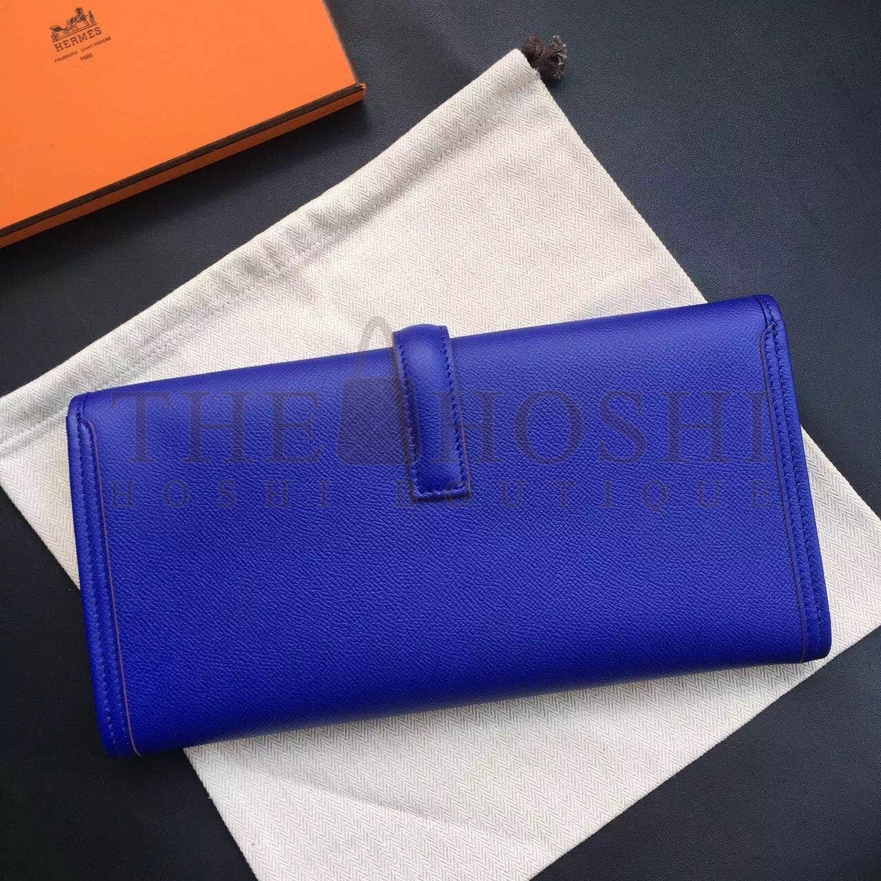 H**me5 Blue Electric Epsom Jige Elan 29 Clutch Bag Master Quality