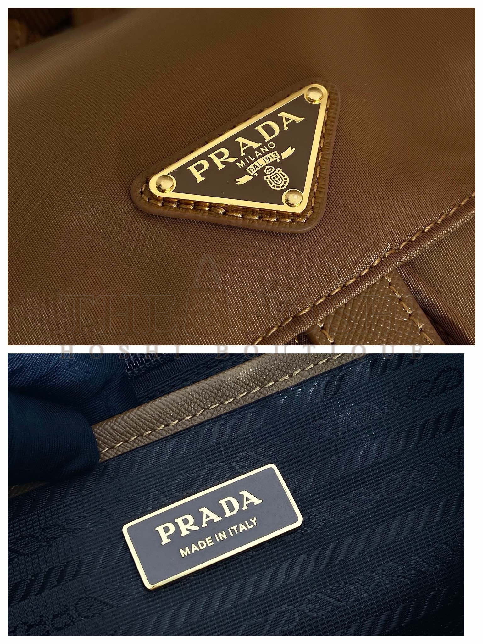 Pra*a Re-Edition 1978 Small Backpack in Brown Re-Nylon Master Quality