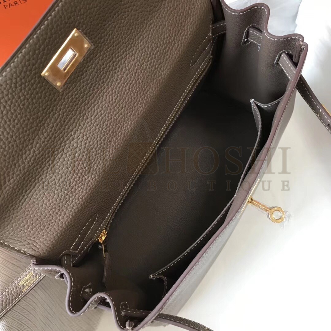 H**me5 Taupe Clemence Kelly 28cm Bag Master Quality