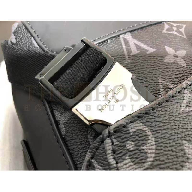 L0vis Vvtt0n LV Men Messenger PM Voyager in Monogram Eclipse Canvas-Grey Master Quality