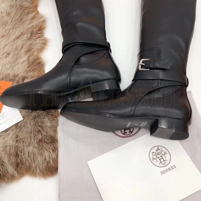 H**me5 Soria Boots In Black Calfskin Leather Master Quality